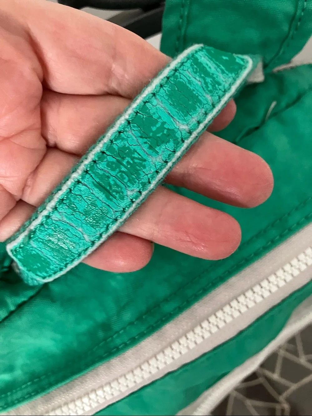 KIPLING KADEN Multi Zip nylon backpack in Island Green Spectator color